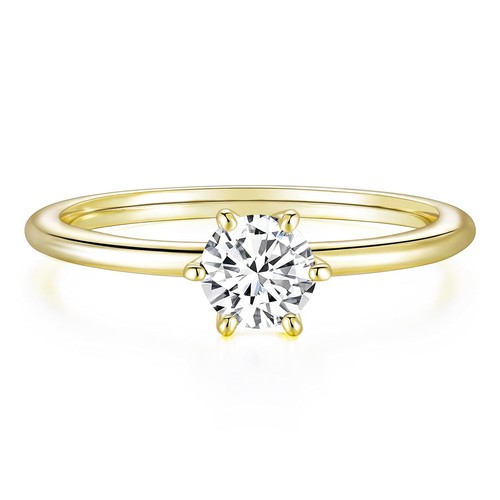 Damenring gold silber zirkonia - damenring,