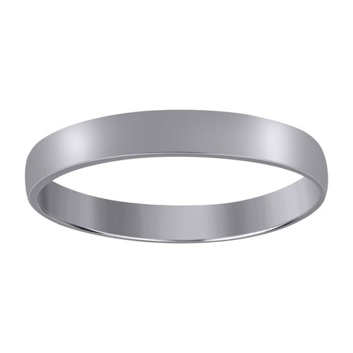 10k weißgold unisex - 10k, massiv