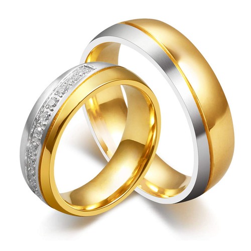 Edelstahl ringe paar eheringe - ringe,