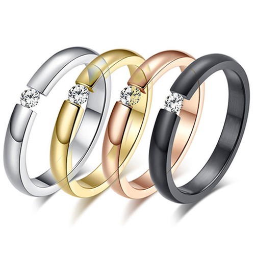 Damen ring aus - , edelstahl