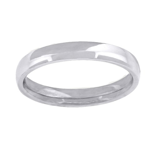 10k weißgold unisex solide - 10k,