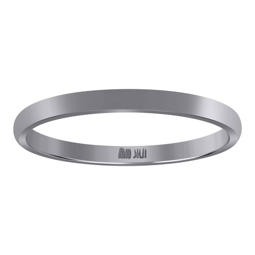 10k weißgold unisex massiv - 10k,